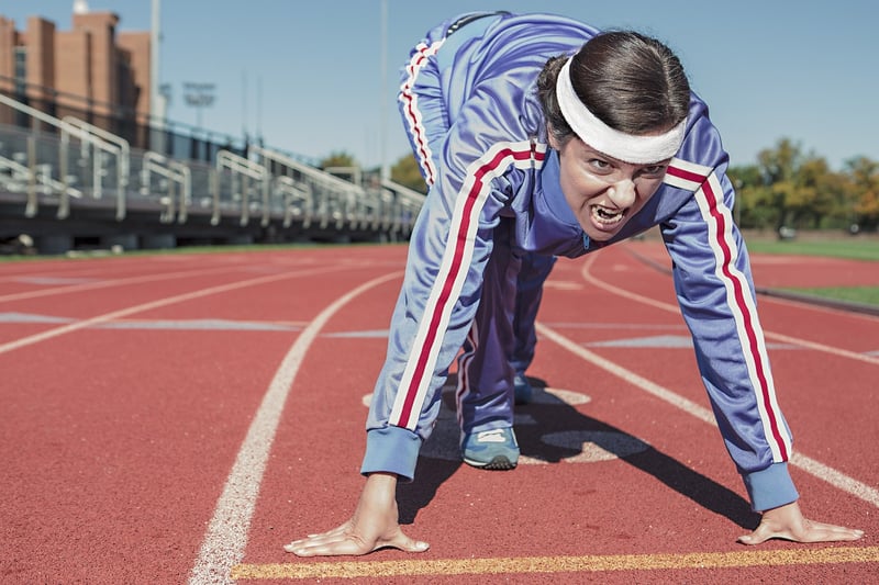 Woman exercising